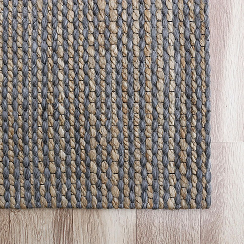 L&amp;R Resources Rondane 7&#39;9&quot; x 9&#39;9&quot; Dark Gray and Natural Area Rug, , large