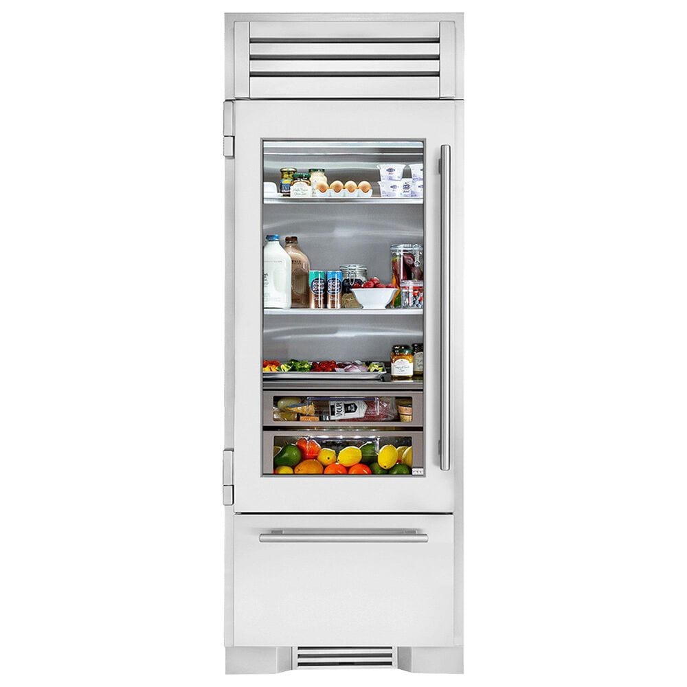 True Residential 17.7 Cu. Ft. Bottom Freezer Refrigerator with Right Hinge and Solid Door in Stainless Steel, , large