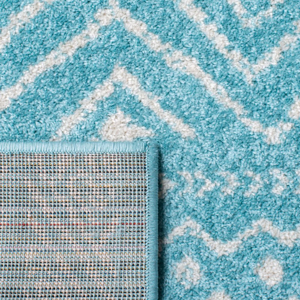 Safavieh Tulum Transitional 6&#39; x 9&#39; Turquoise and Ivory Area Rug, , large
