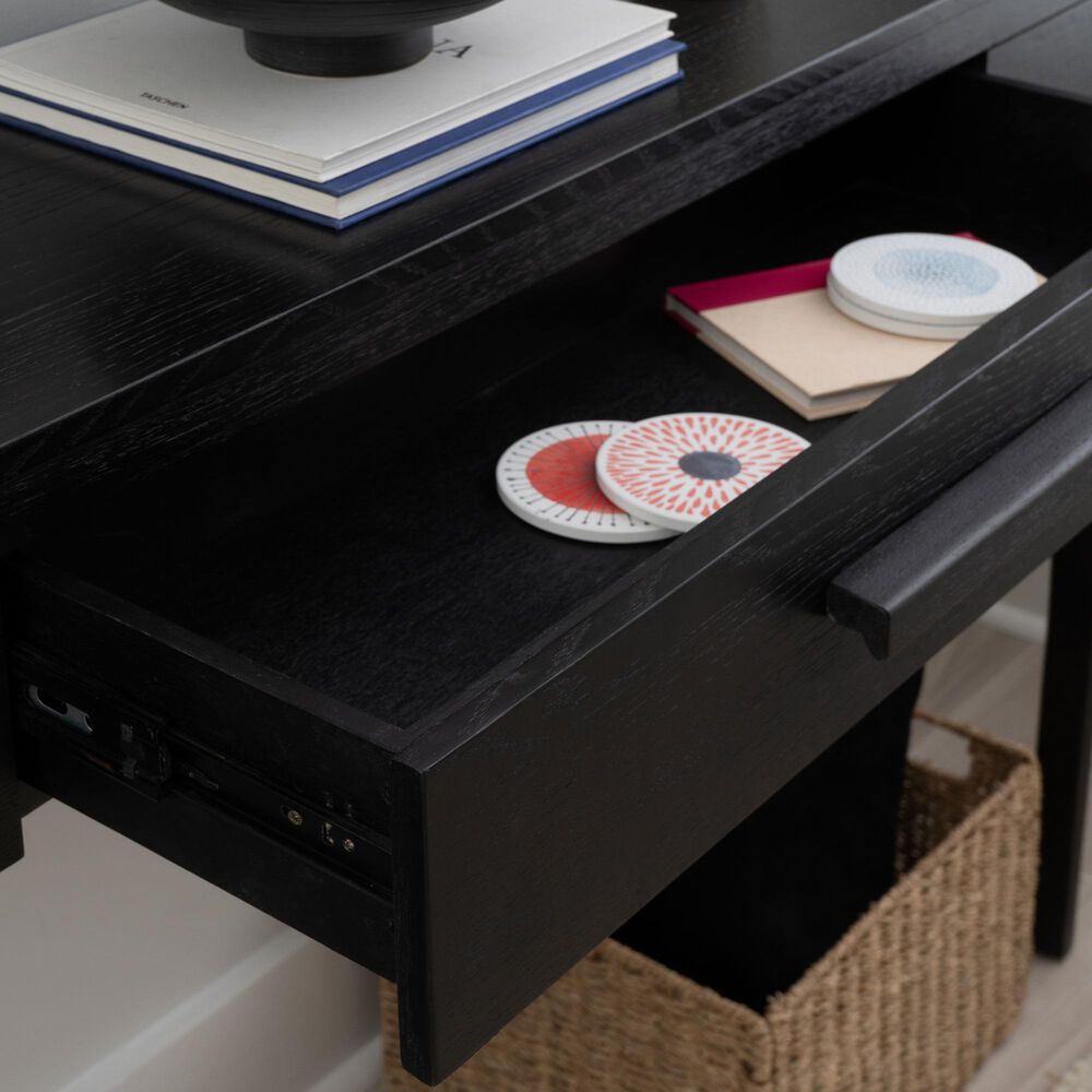 Linon Home Decor Wilcox Console Table in Black, , large