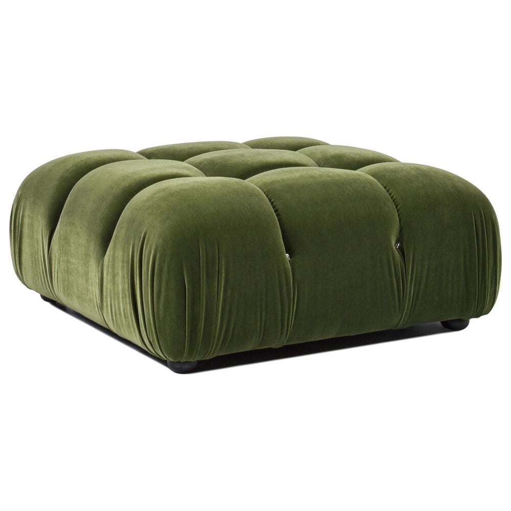 Jennifer Taylor Home Marcel Cocktail Ottoman in Olive Green, , large