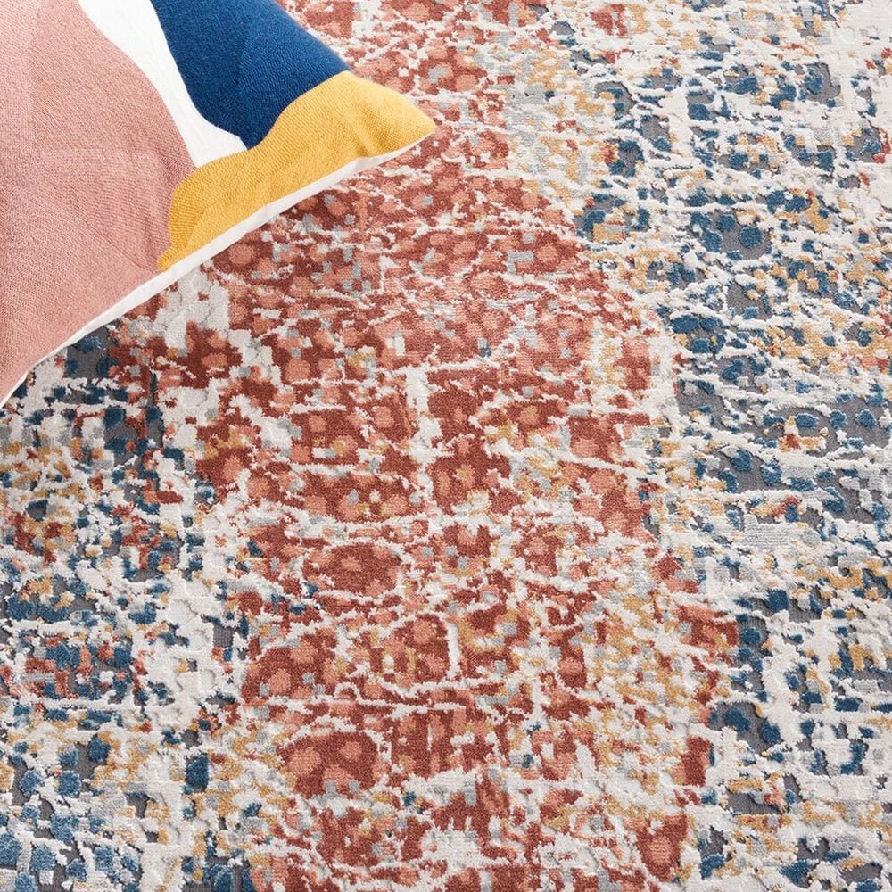 Safavieh Invista 8&#39; x 10&#39; Navy and Rust Area Rug, , large