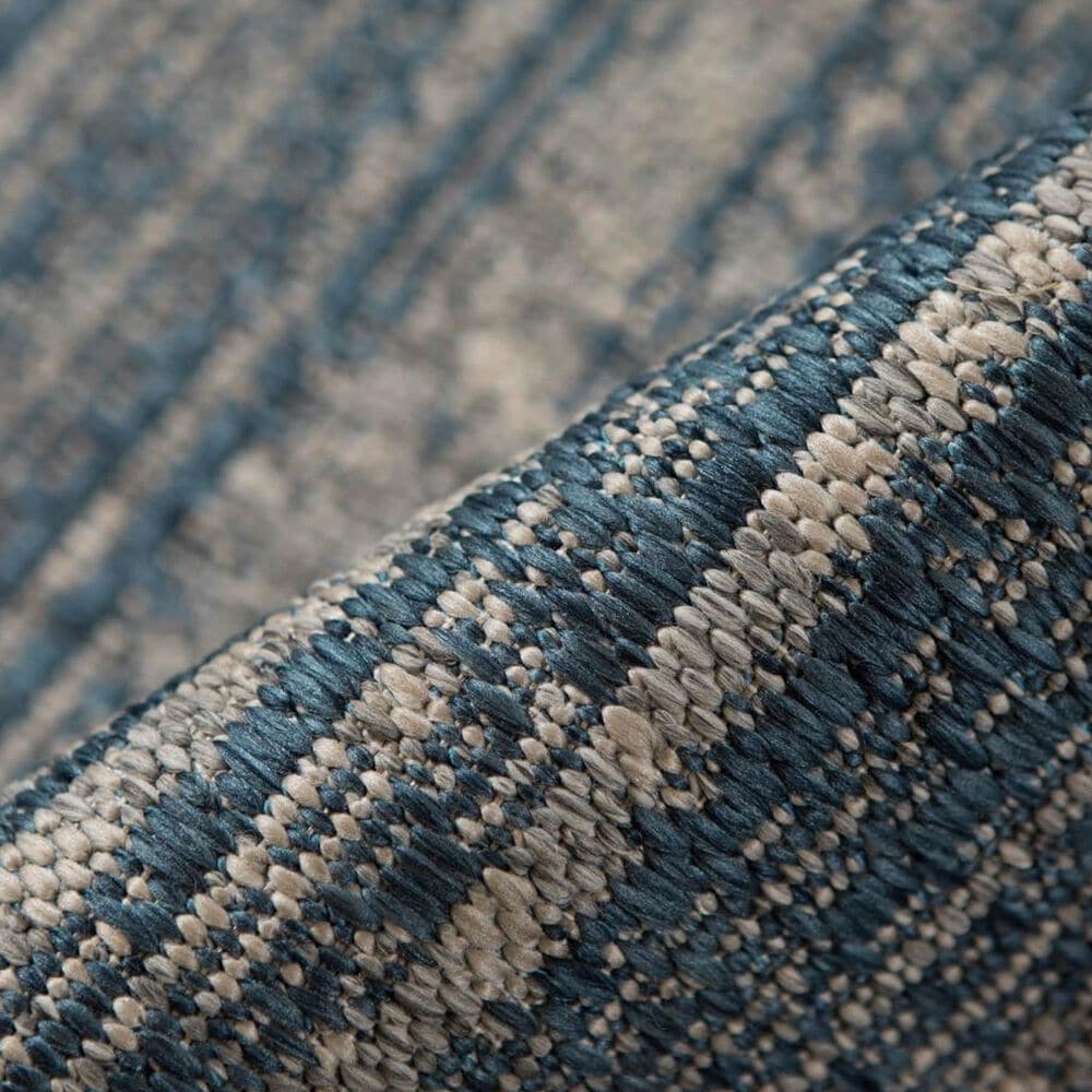 Amer Rugs Maryland Striped 6&#39;6&quot; x 9&#39;10&quot; Blue Area Rug, , large