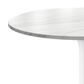 Leisuremod Verve 36" Round Bar Height Dining Table with Sintered Stone Top in White - Table Only, , large