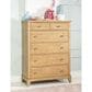 St Claire Home Today"s Traditions 5 Piece Full Platform Poster Bed Set in Natural Hickory, , large