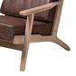 Baxton Studio Sigrid Arm Chair in Dark Brown, , large