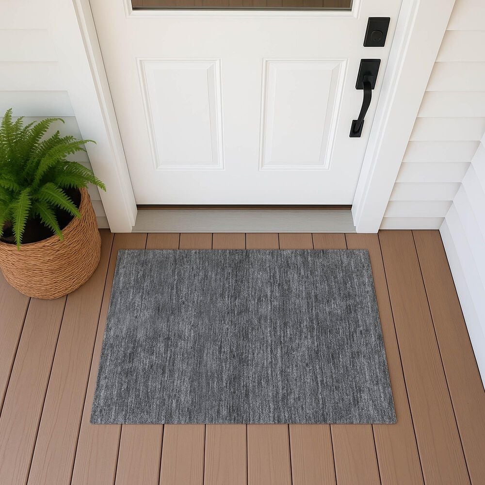 Dalyn Rug Company Soft Essentials Solid Graphite 2'6" x 3'10" Area Rug, , large