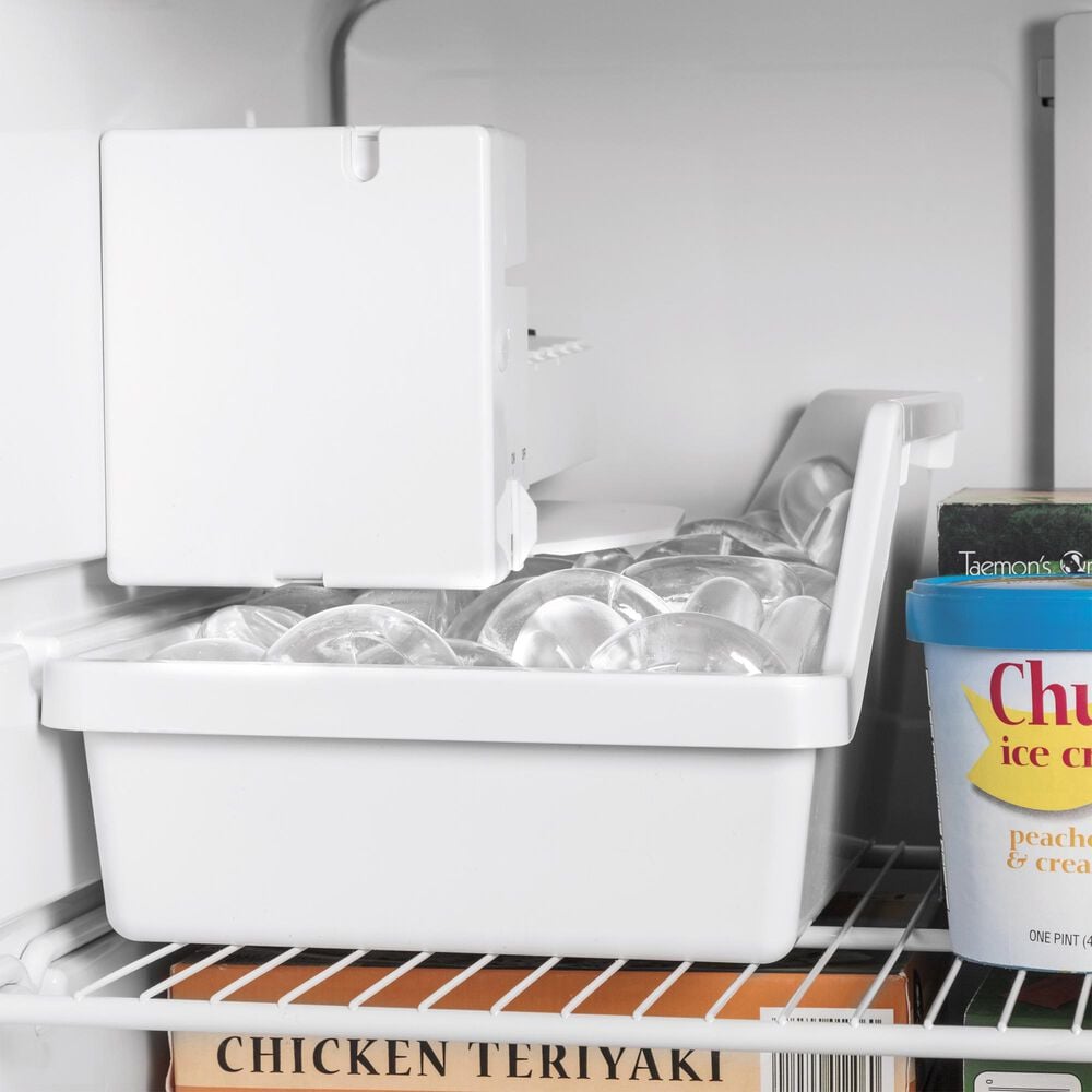 GE Appliances 17.5 Cu. Ft. Top Freezer Refrigerator with Edge-to-Edge Glass Shelves in White, , large