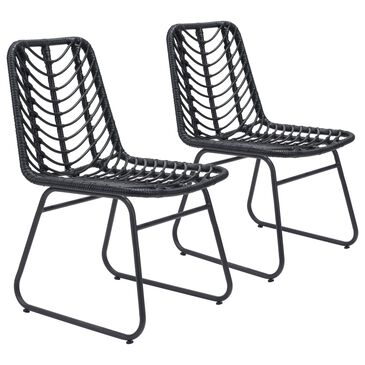 Zuo Modern Laporte Dining Chair in Black (Set of 2), , large