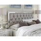 Global Furniture USA Riley King Tufted Panel Bed in Silver, , large