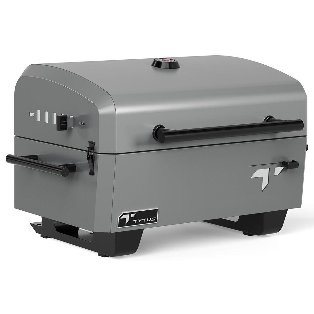 TYTUS Emberwood Portable Charcoal Grill in Gunmetal Gray, , large