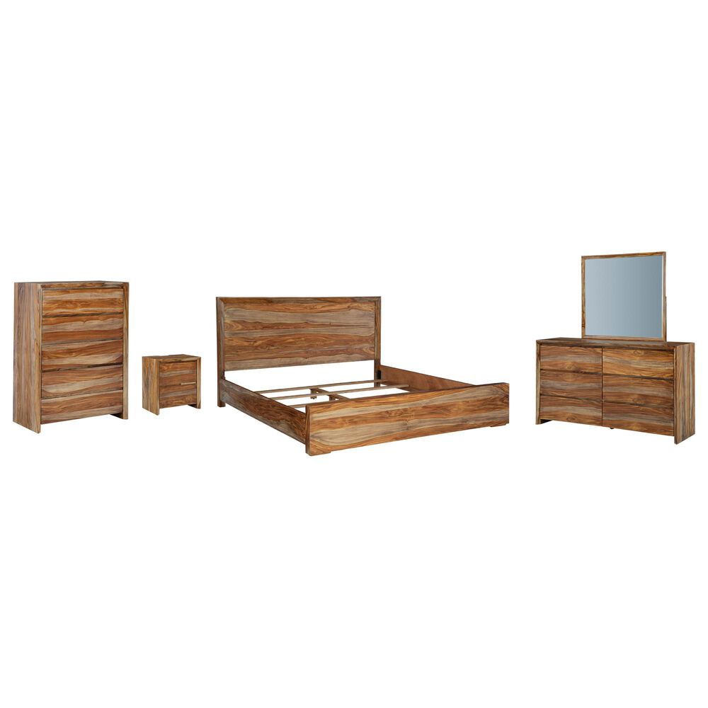Millenium 5-Piece Queen Bedroom Set in Brown, , large