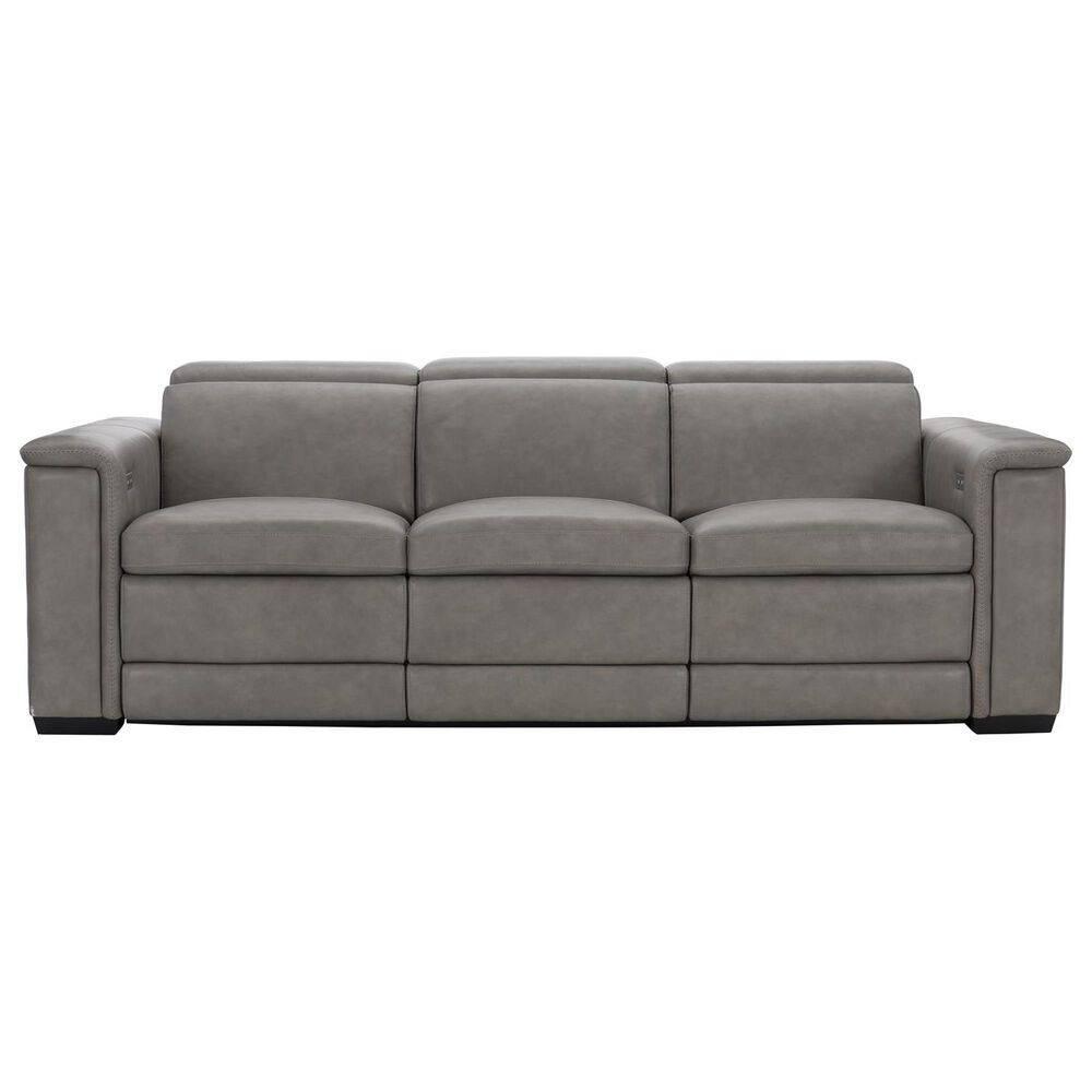 Bernhardt Lioni Power Motion Sofa in Light Grey, , large