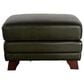 Hydeline Fremont Leather Ottoman in Forrest, , large