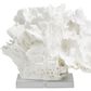 Maple and Jade Coral Decorative Sculpture in Textured White and Clear, , large