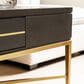 Jennifer Taylor Home Kingsly Storage Coffee Table in Espresso Black and Gold, , large
