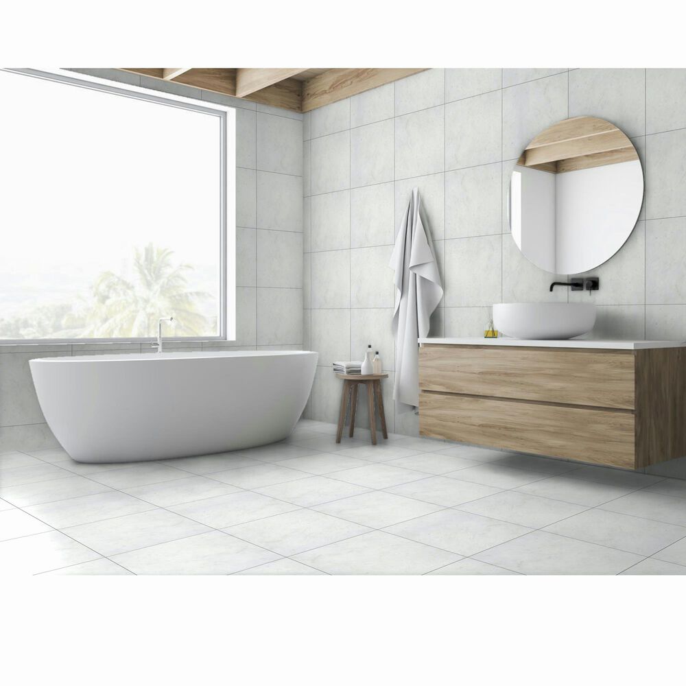 Emser Winter Frost 18&quot; x 18&quot; Marble Tile, , large