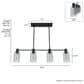 Hunter Lochmeade 4-Light Linear Chandelier in Natural Iron, , large