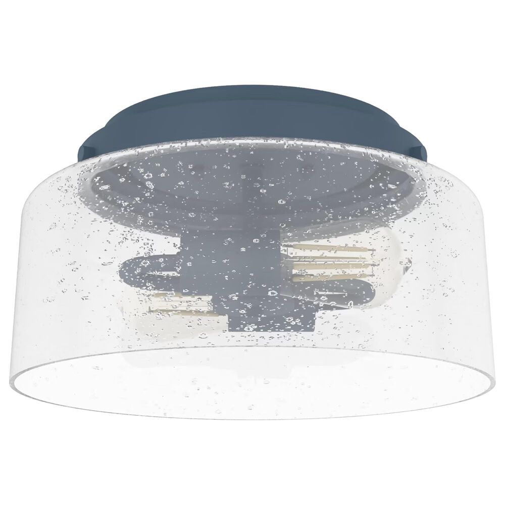 Hunter Hartland 2-Light Flush Mount in Indigo Blue, , large