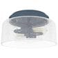 Hunter Hartland 2-Light Flush Mount in Indigo Blue, , large