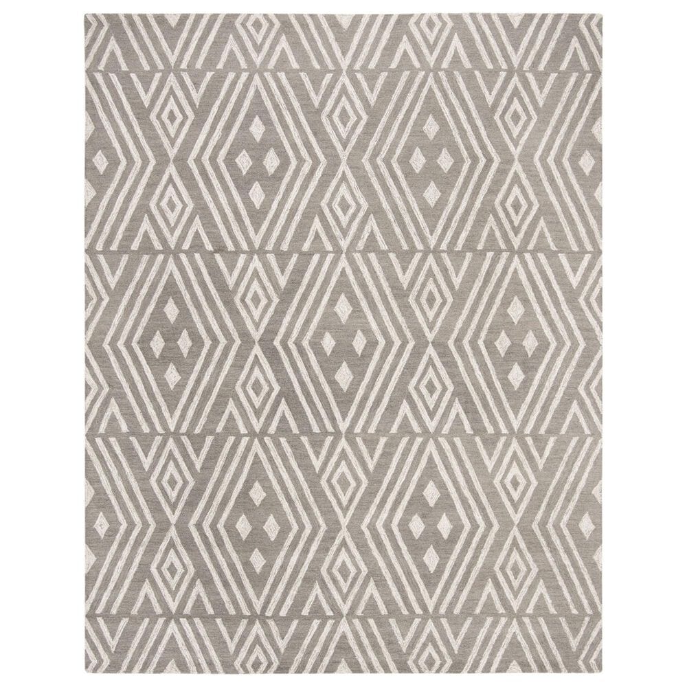 Safavieh Micro-Loop Southwestern 8" x 10" Grey and Ivory Area Rug, , large
