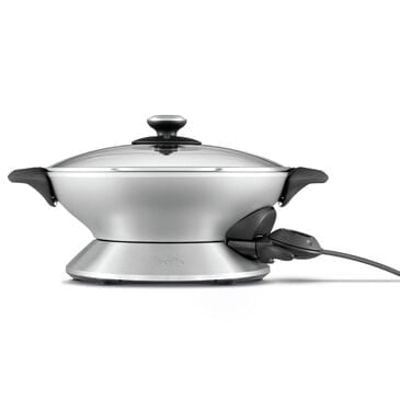 Breville 6-Quart Nonstick Hot Wok in Brushed Stainless Steel, , large