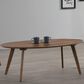 Mayberry Hill Razor 47" Oval Cocktail Table in Walnut, , large
