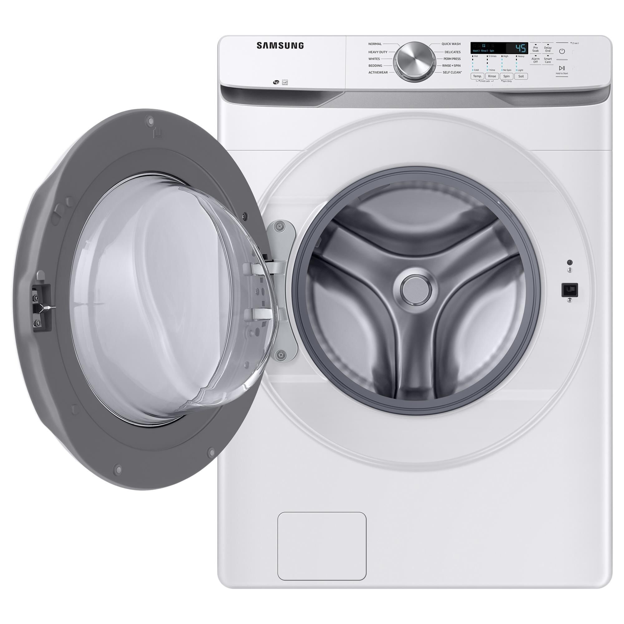 Samsung 4.5 Cu. Ft. Front Load Washer with Shallow Depth in White