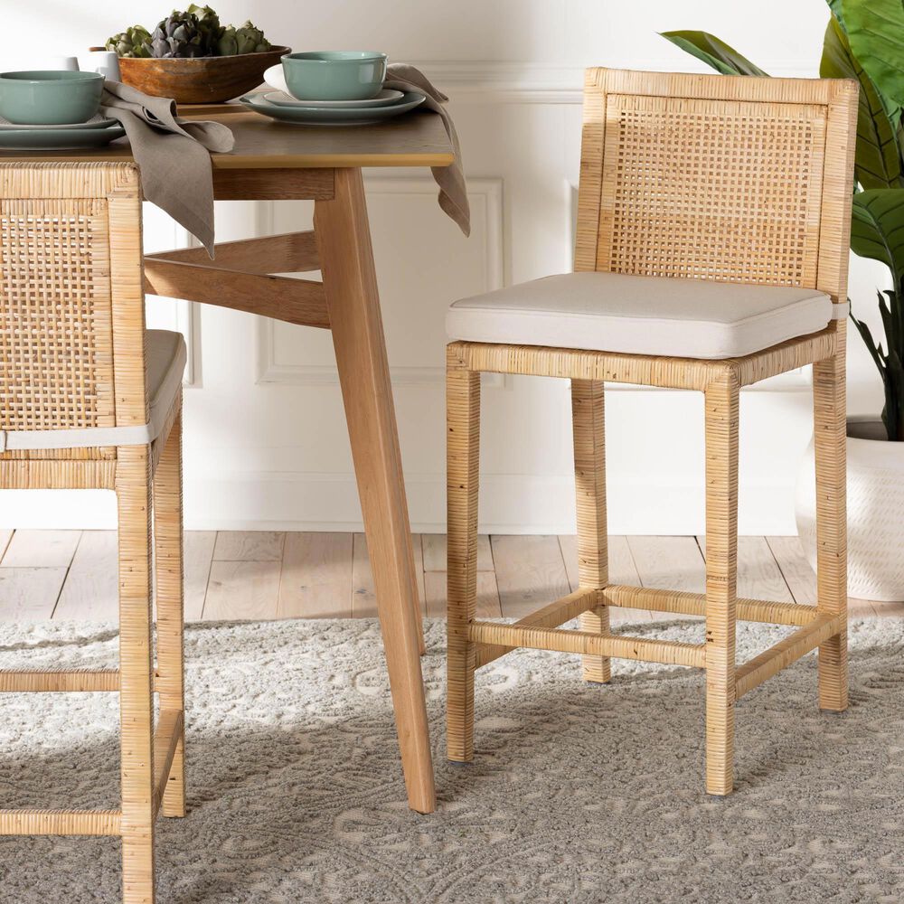 Baxton Studio Sofia Counter Stool in Natural, , large