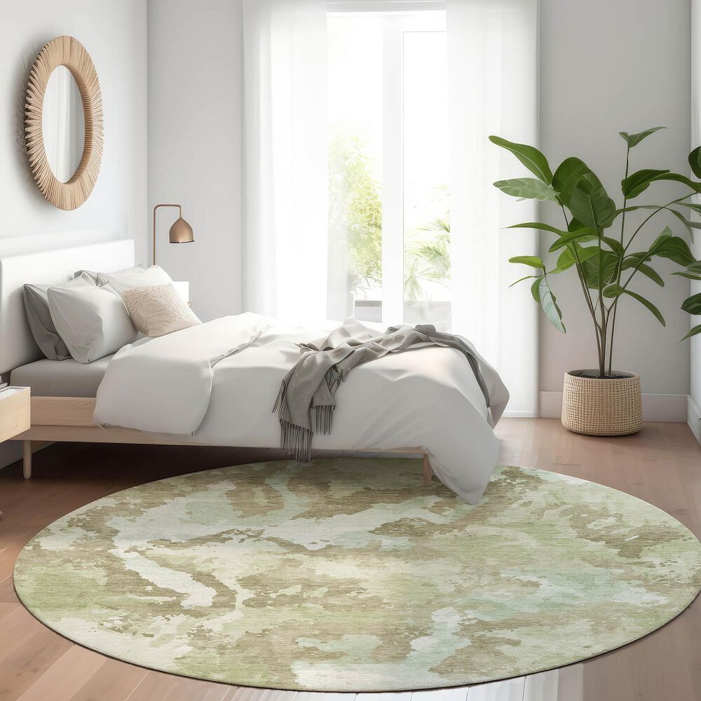 Dalyn Rug Company Kochi KC9 Aloe 8&#39; Round Area Rug, , large