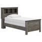 Ashley Frandern Twin Bookcase Panel Bed in Warm Gray, , large