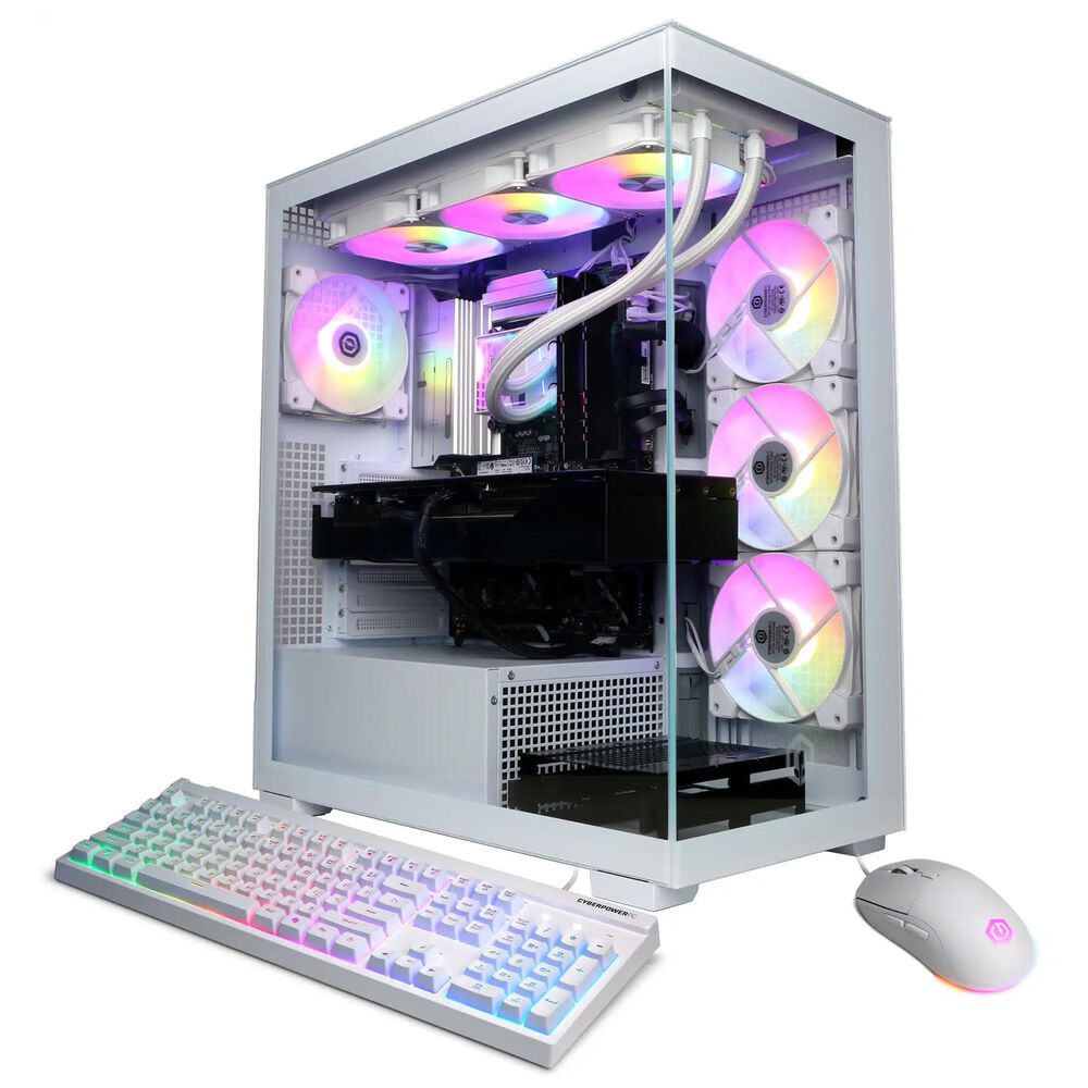 iBUYPOWER Gamer Supreme Gaming Desktop PC | Intel Core Ultra 9 285K - 32GB RAM - NVIDIA GeForce RTX 5080 Graphics - 2TB SSD in White, , large