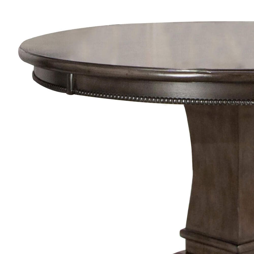 SUNSET Vegas 5-Piece Round Game Table Set in Smoke Gray, , large