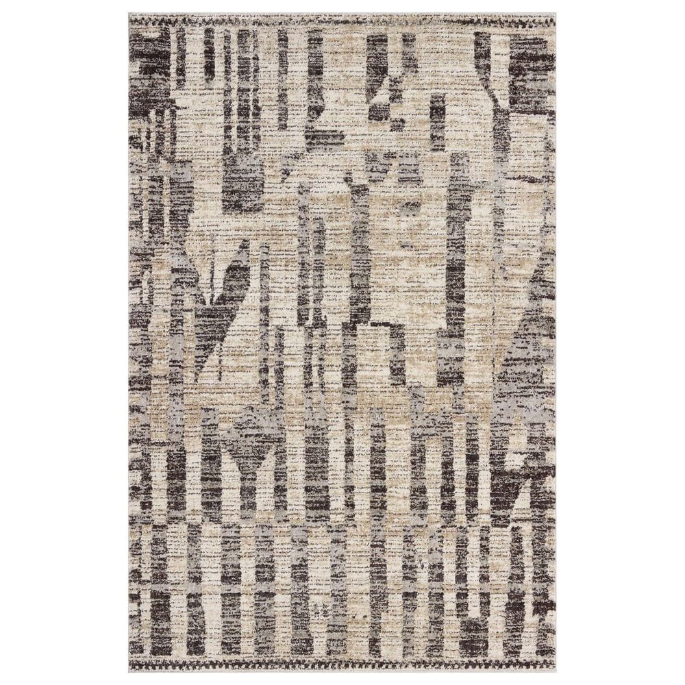 Loloi Bleecker Beige and Stone 4" x 6" Area Rug, , large