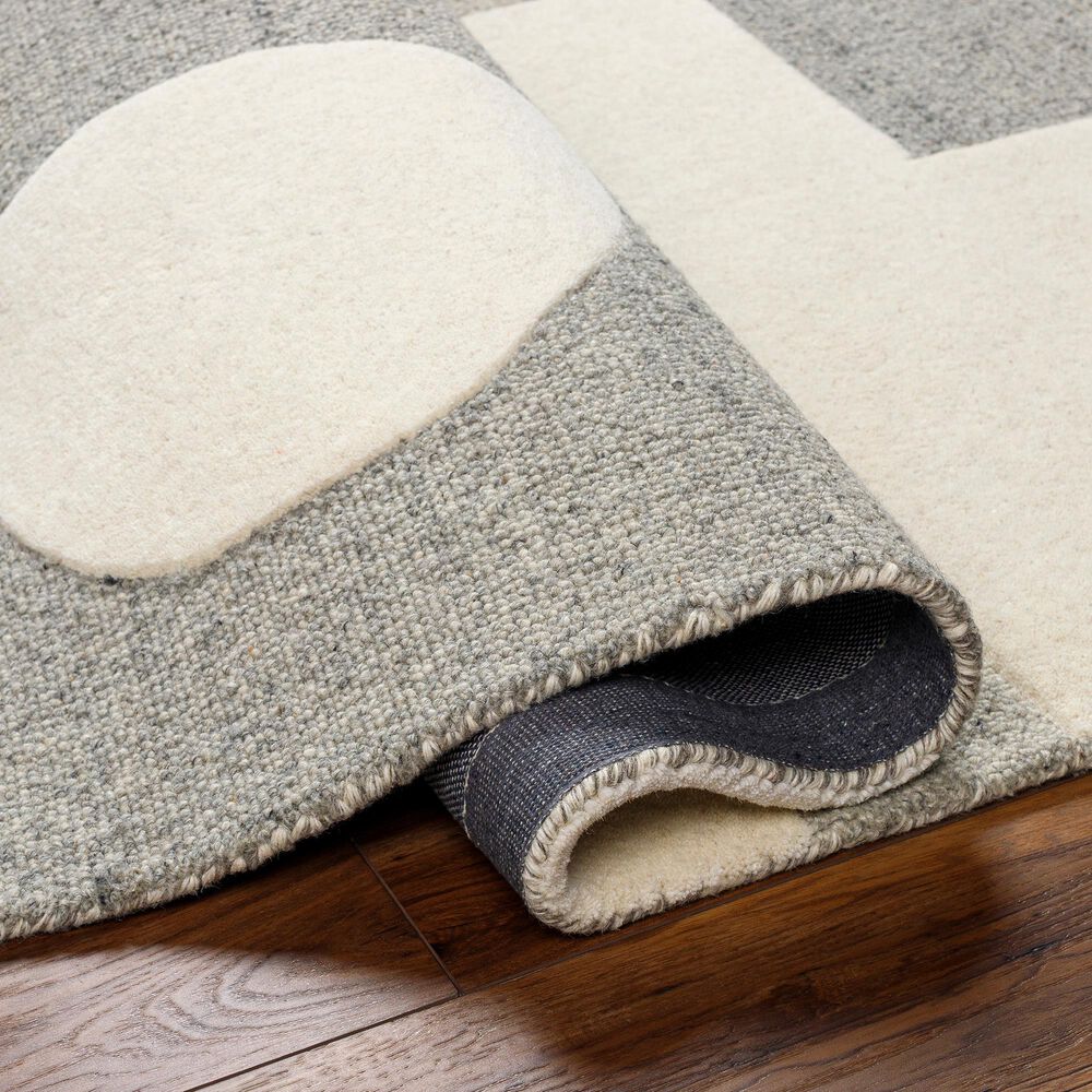 Surya Brook 2&#39; x 3&#39; Beige and Charcoal Area Rug, , large