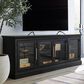 Riva Ridge Byron 84" TV Console with 4 Doors in Black, , large