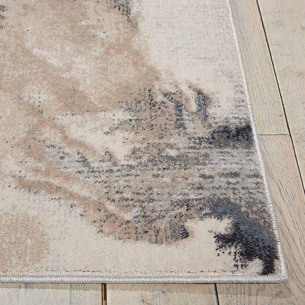 Nourison Maxell Grey 5&#39;3&quot; x 7&#39;3&quot; Area Rug, , large