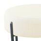 Kinfine HomePop Sherpa Ottoman in Cream, , large