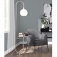 Grandview Gallery Trombone Floor Lamp in Nickel and Clear, , large