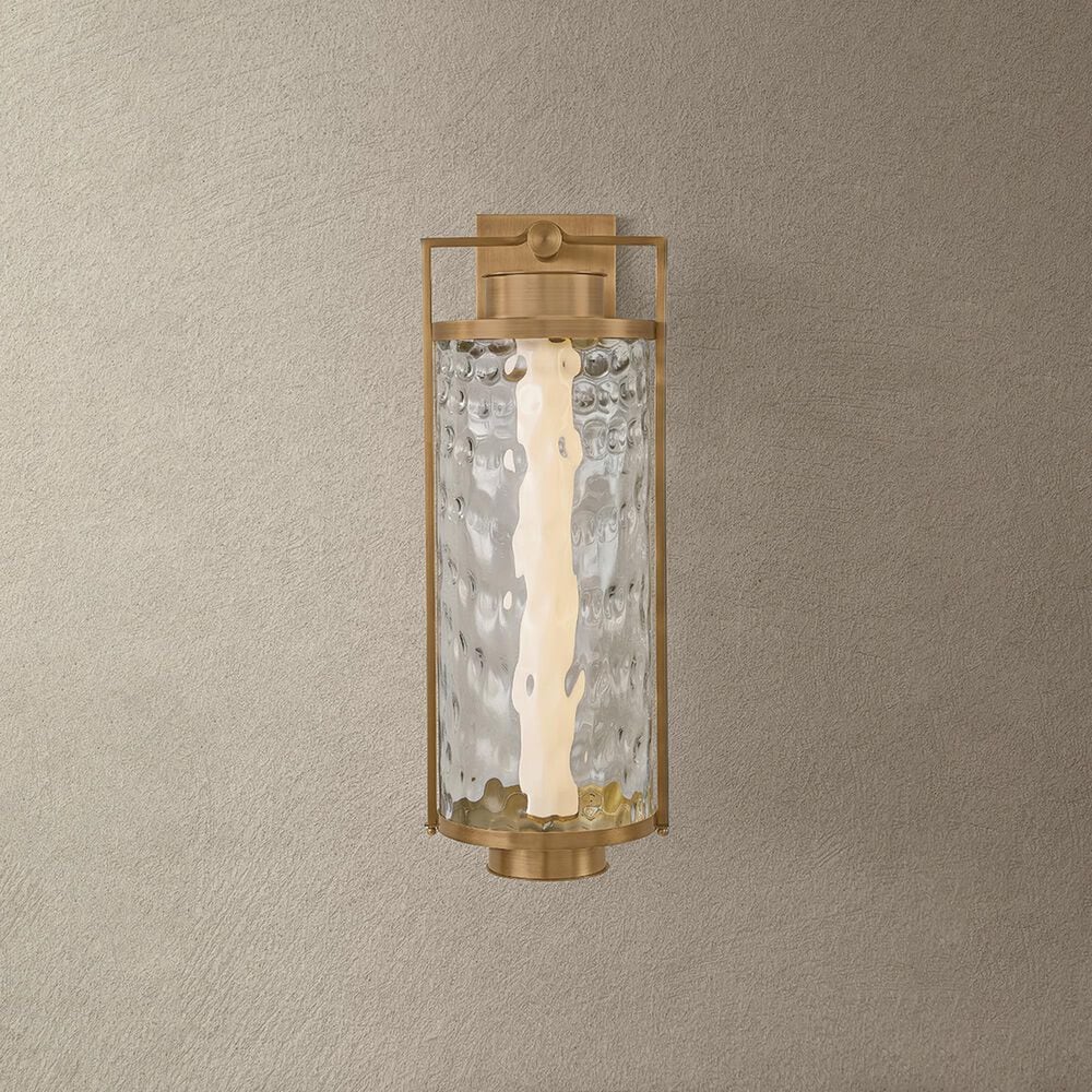 Troy Lighting Haddock 28" Outdoor Wall Sconce in Patina Brass, , large