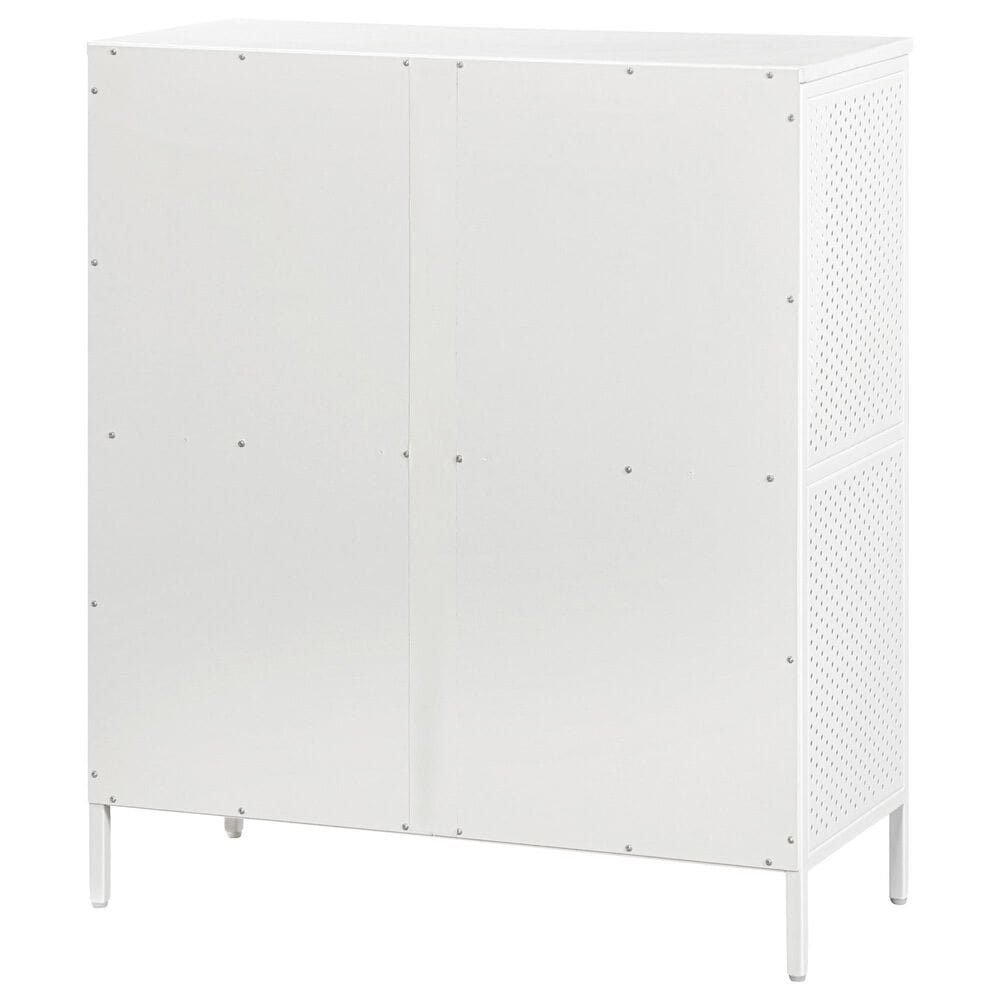 Valor Living Ace 2-Shelf Storage Bookcase in White, , large