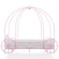 Furniture of America Carriage Twin Canopy Bed in Pink, , large