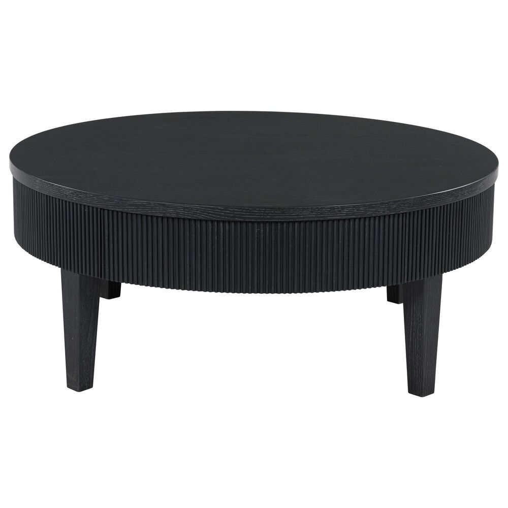 Ashley Marstream 2-Drawer Cocktail Table in Dark Charcoal Black, , large
