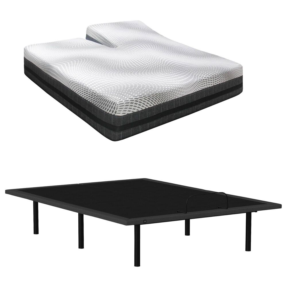 Sleeptronic Majestic Hybrid Plush Flex Head Queen Mattress with Glideaway Flex Head Adjustable Base, , large