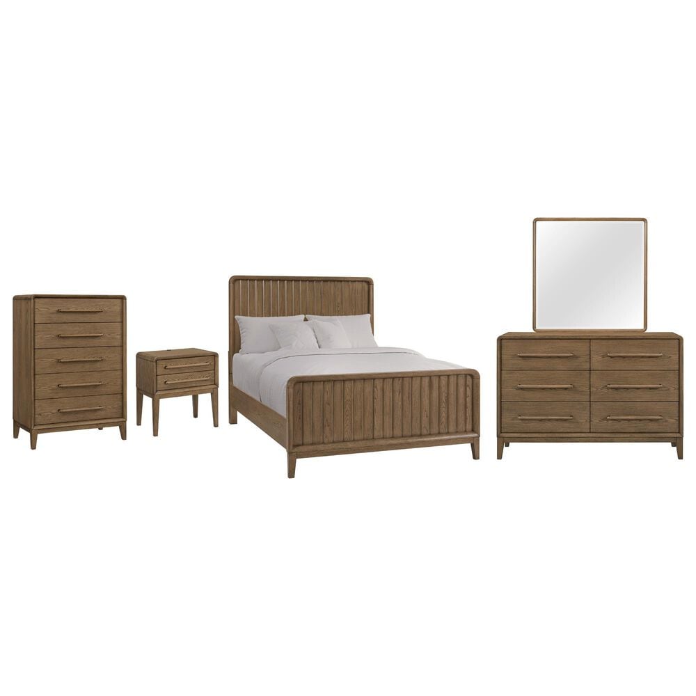 Sterling Timber Elure 4 Piece Full Panel Bedroom Set in Latte, , large