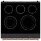 Thor Kitchen Gordon Ramsay 4.6 Cu. Ft. Professional Freestanding Electric Range with Rose Gold Handle Kit in Black, , large