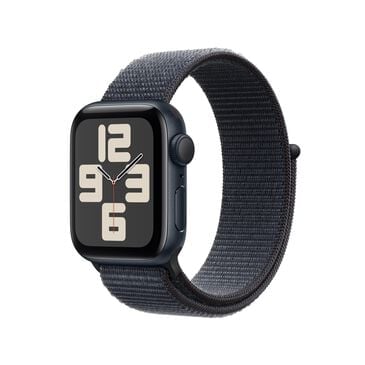 Apple Watch SE GPS 40mm Midnight Aluminum Case with Ink Sport Loop, , large