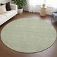 Dalyn Rug Company Soft Essentials Solid Celery 8" Round Area Rug, , large