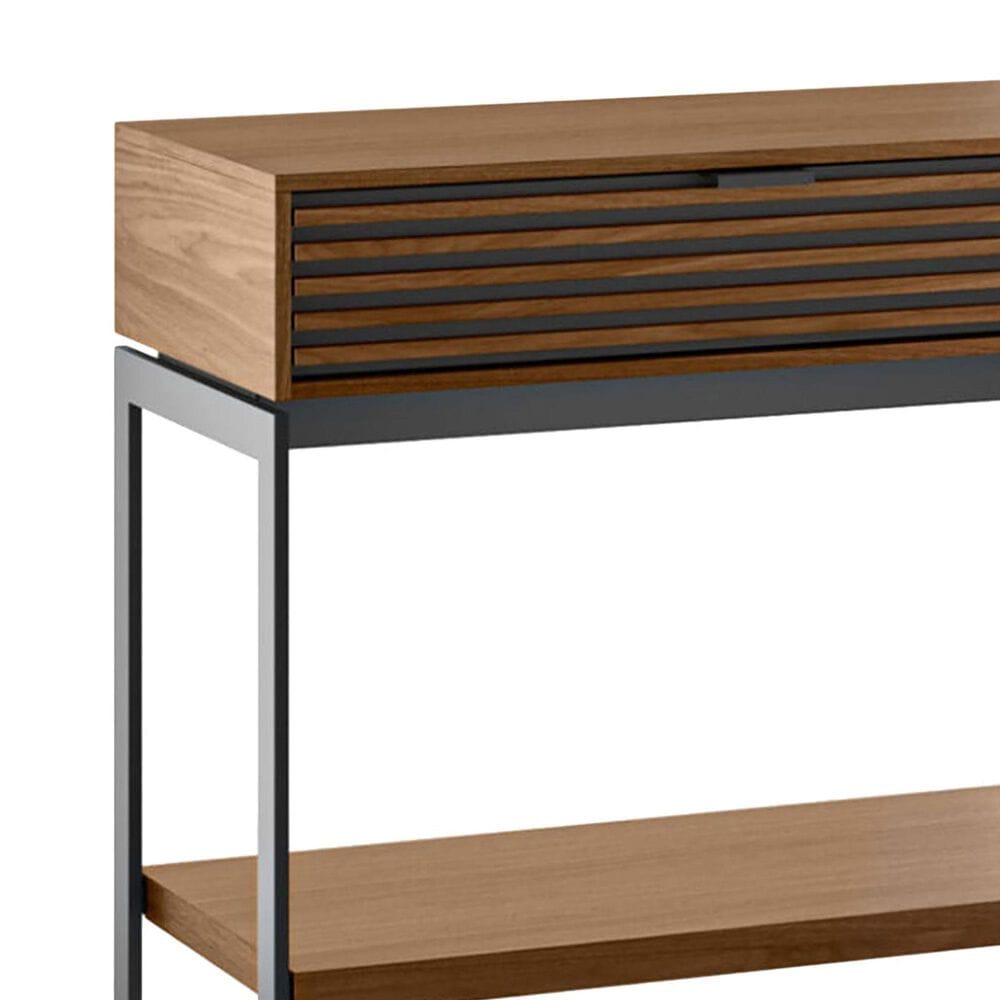BDI Cora Console Table in Natural Walnut and Black, , large