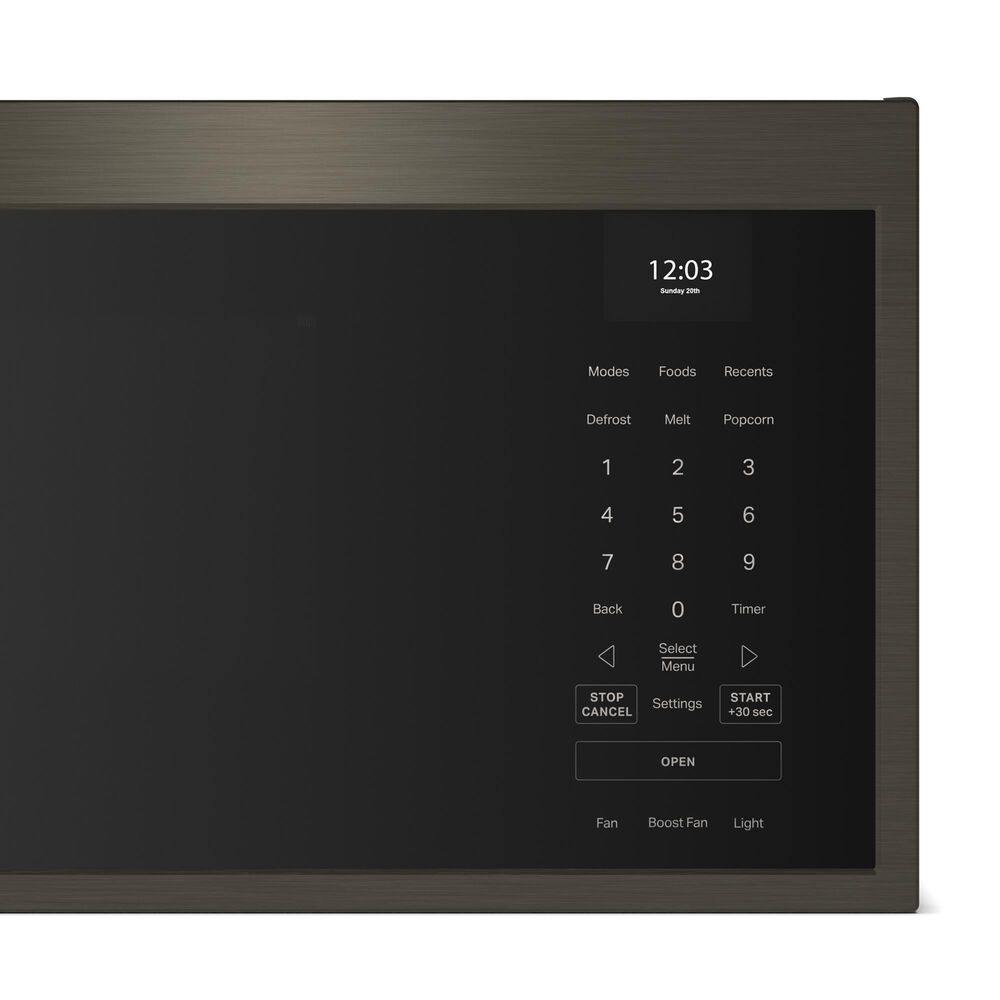 KitchenAid 1.1 Cu. Ft. Smart Low Profile Microwave Hood Combination with Dual Fan Ventilation in Black Stainless Finish, , large